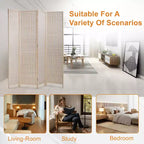 Bamboo Room Divider 4/6 Panel Folding Privacy Screen for Home Office or Restaurant