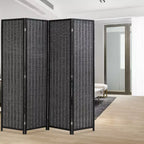 Bamboo Room Divider 4/6 Panel Folding Privacy Screen for Home Office or Restaurant