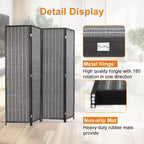 Bamboo Room Divider 4/6 Panel Folding Privacy Screen for Home Office or Restaurant