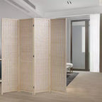 Bamboo Room Divider 4/6 Panel Folding Privacy Screen for Home Office or Restaurant