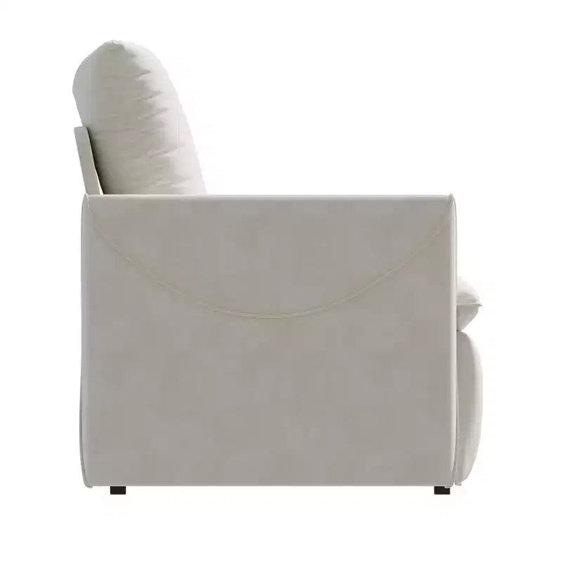 Convertible 3-Seat Velvet Sofa Bed, 70.9", Full Size