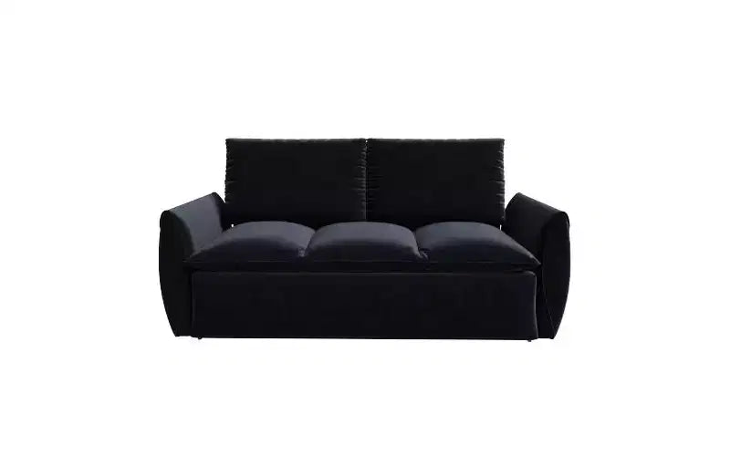 Convertible 3-Seat Velvet Sofa Bed, 70.9", Full Size