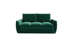 Convertible 3-Seat Velvet Sofa Bed, 70.9", Full Size