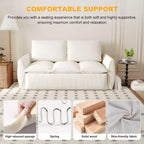 Convertible 3-Seat Velvet Sofa Bed, 70.9", Full Size