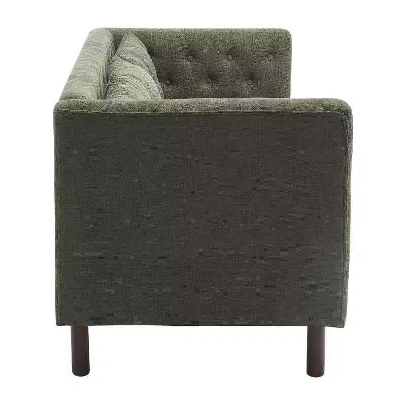 78W Modern Upholstered 3-Seat Sofa with Tufted Design for Living Room