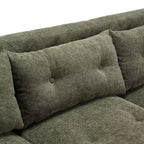 78W Modern Upholstered 3-Seat Sofa with Tufted Design for Living Room