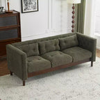 78W Modern Upholstered 3-Seat Sofa with Tufted Design for Living Room