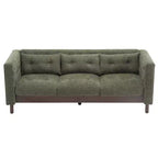 78W Modern Upholstered 3-Seat Sofa with Tufted Design for Living Room