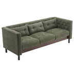 78W Modern Upholstered 3-Seat Sofa with Tufted Design for Living Room