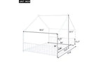 Full Size Metal House Bed Frame