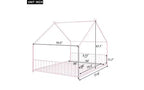 Full Size Metal House Bed Frame