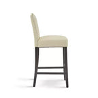 30" Rubberwood Upholstered Barstools (Set of 2)