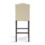 30" Rubberwood Upholstered Barstools (Set of 2)