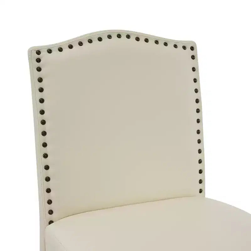 30" Rubberwood Upholstered Barstools (Set of 2)