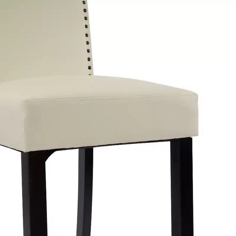 30" Rubberwood Upholstered Barstools (Set of 2)
