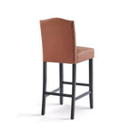 30" Rubberwood Upholstered Barstools (Set of 2)