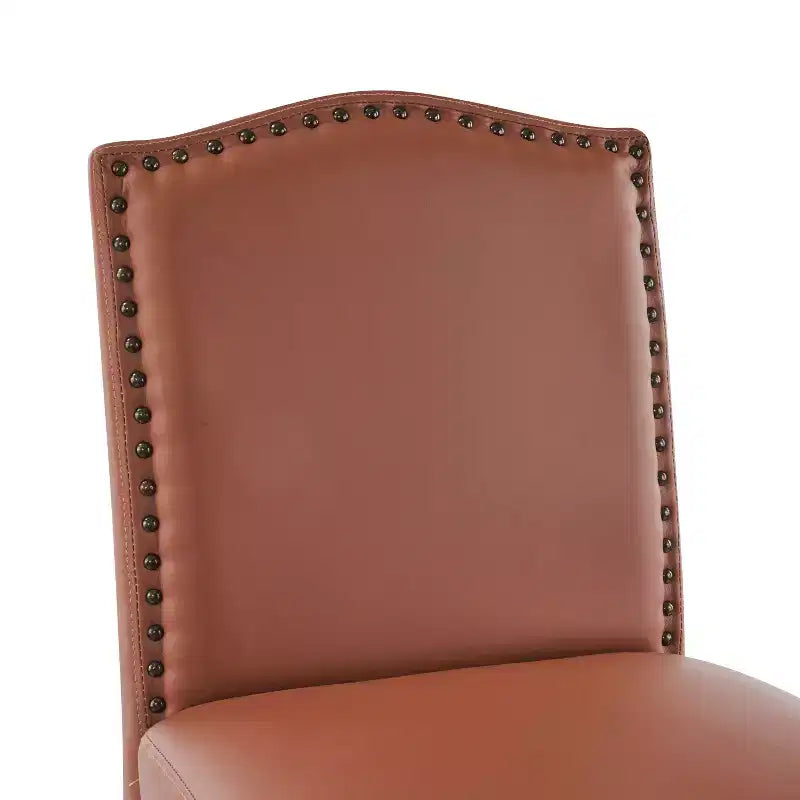 30" Rubberwood Upholstered Barstools (Set of 2)