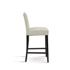 30" Rubberwood Upholstered Barstools (Set of 2)
