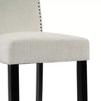30" Rubberwood Upholstered Barstools (Set of 2)
