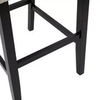 30" Rubberwood Upholstered Barstools (Set of 2)