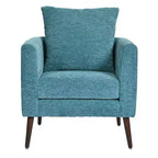 Modern Upholstered Arm Accent Chair for Bedroom and Living Room