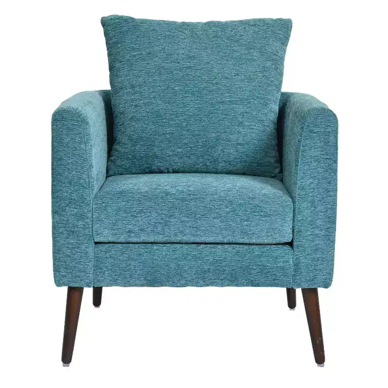 Modern Upholstered Arm Accent Chair for Bedroom and Living Room