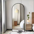 71" x 31" Arched Full-Length Wall Mirror with Metal Frame