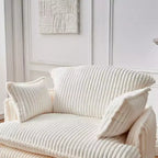 Convertible Sofa Chair with Ottoman – Corduroy Fabric, Compact Design