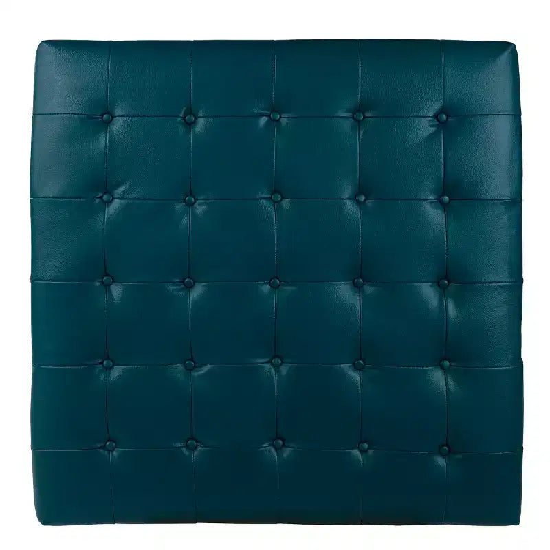 Upholstered Cocktail Ottoman - Blue