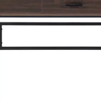 42-Inch Brown and Black Writing Desk