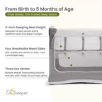 3-in-1 Bedside Bassinet and Play Yard