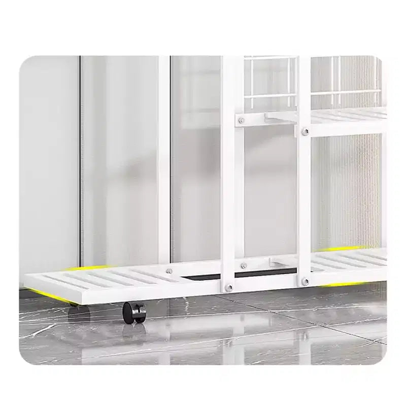 Multi-Tier Metal Plant Stand with Wheels