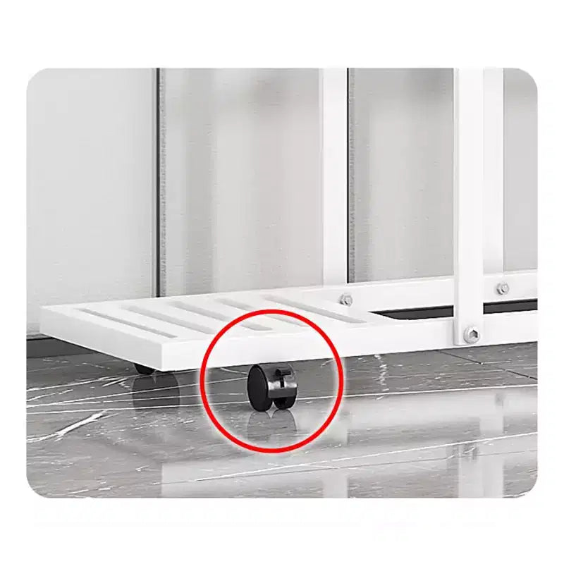 Multi-Tier Metal Plant Stand with Wheels