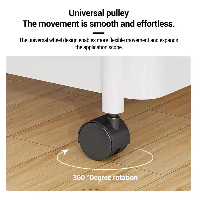 5-Tier Rolling Storage Cart with Handle