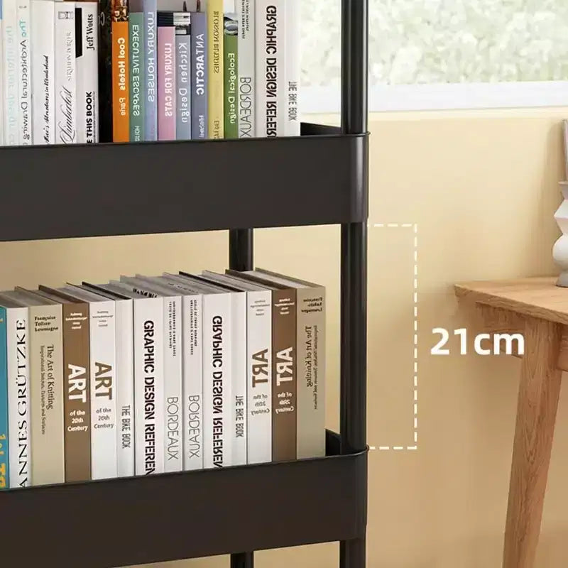 5-Tier Rolling Storage Cart with Handle