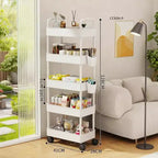 5-Tier Rolling Storage Cart with Handle