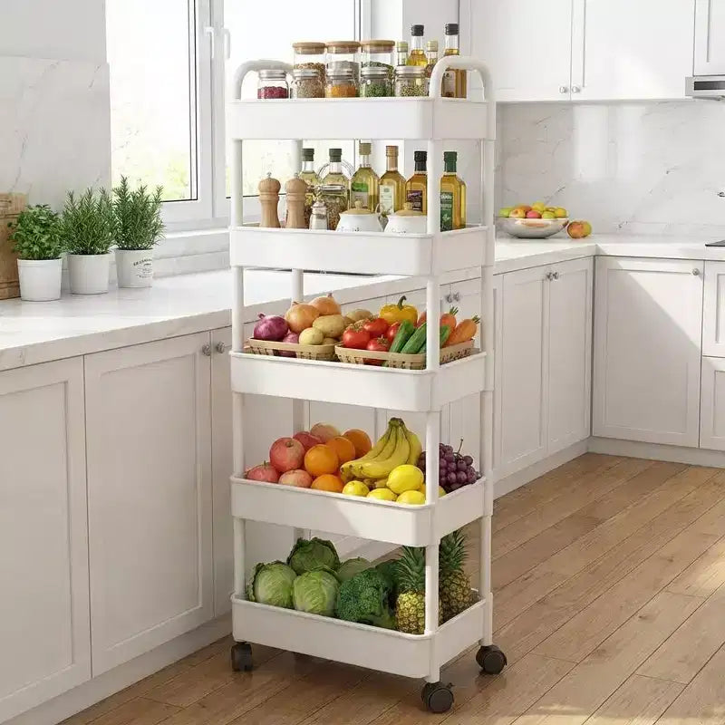 5-Tier Rolling Storage Cart with Handle