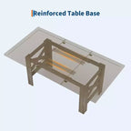 71-Inch Rectangular Farmhouse Dining Table with Trestle Base