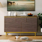 7-Drawer Dresser with Fluted Panel Design, 54 Inch Wide Chest of Drawers