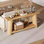 70.9" Entryway Console Table with 2-Tier Storage, Narrow Sofa Table for Hallway and Living Room