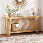 70.9" Entryway Console Table with 2-Tier Storage, Narrow Sofa Table for Hallway and Living Room