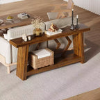 70.9" Entryway Console Table with 2-Tier Storage, Narrow Sofa Table for Hallway and Living Room