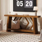 70.9" Entryway Console Table with 2-Tier Storage, Narrow Sofa Table for Hallway and Living Room