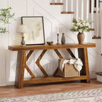 70.9" Entryway Console Table with 2-Tier Storage, Narrow Sofa Table for Hallway and Living Room