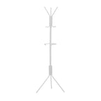 68" Freestanding Metal Coat Rack with Hanging Bar, 6 Hooks and Umbrella Holder