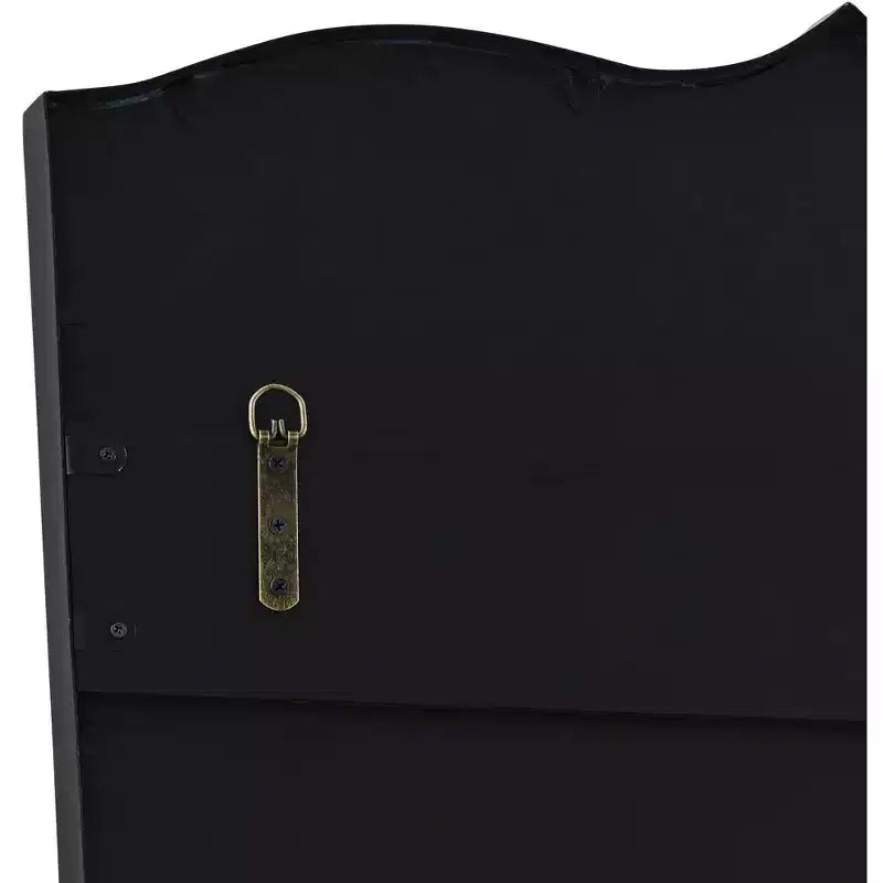 Satin Black Curve Top Wall Mirrors Set of 2