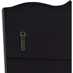 Satin Black Curve Top Wall Mirrors Set of 2