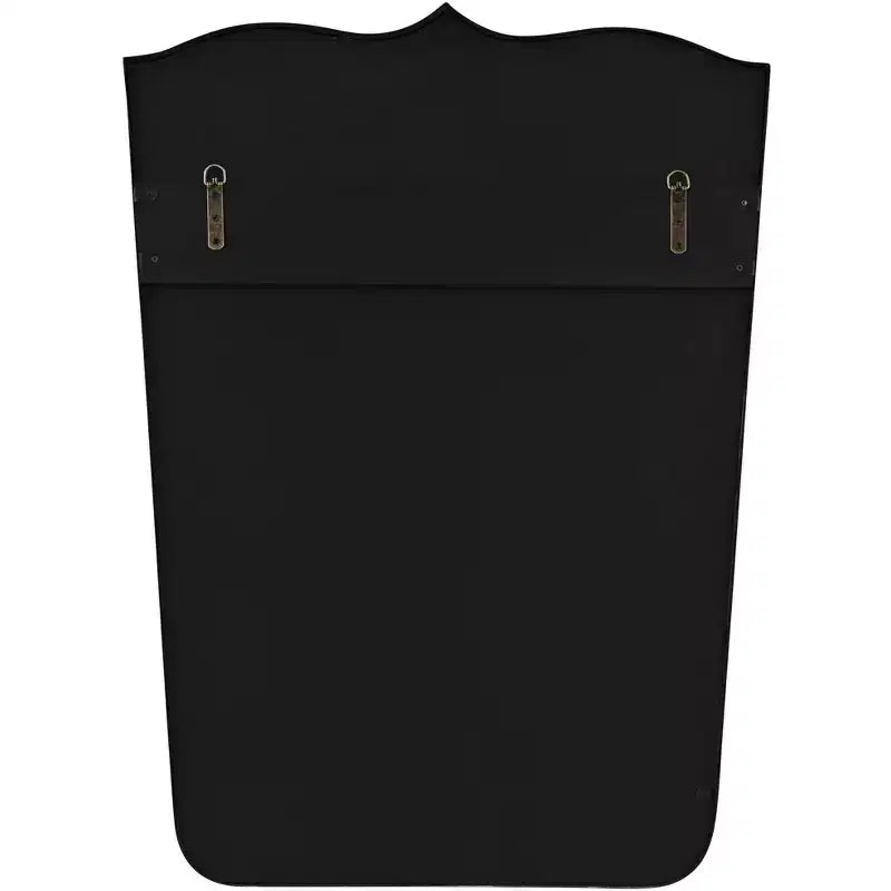 Satin Black Curve Top Wall Mirrors Set of 2