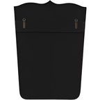 Satin Black Curve Top Wall Mirrors Set of 2