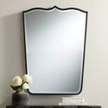 Satin Black Curve Top Wall Mirrors Set of 2